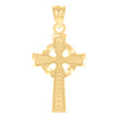 14Kt Yellow Gold Womens God Is Love Cross Religious Pendant Charm