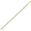 10Kt Two-Tone Gold Womens Link Bracelet Size 8 Inches