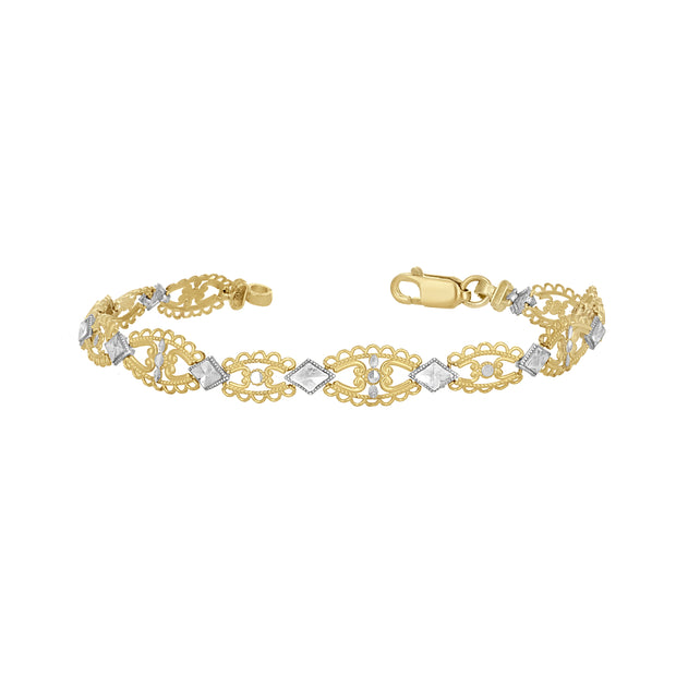 10Kt Gold 7" Bracelet