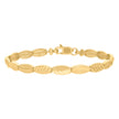 10Kt Yellow Gold Womens Infinity Link Bracelet Size 7 Inches