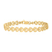 10kt Yellow Gold Womens Heart Link 7