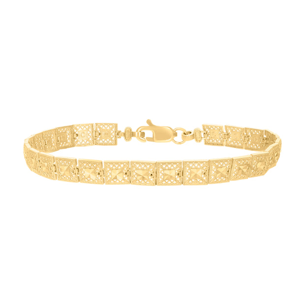 10Kt Gold  Bracelet 8"