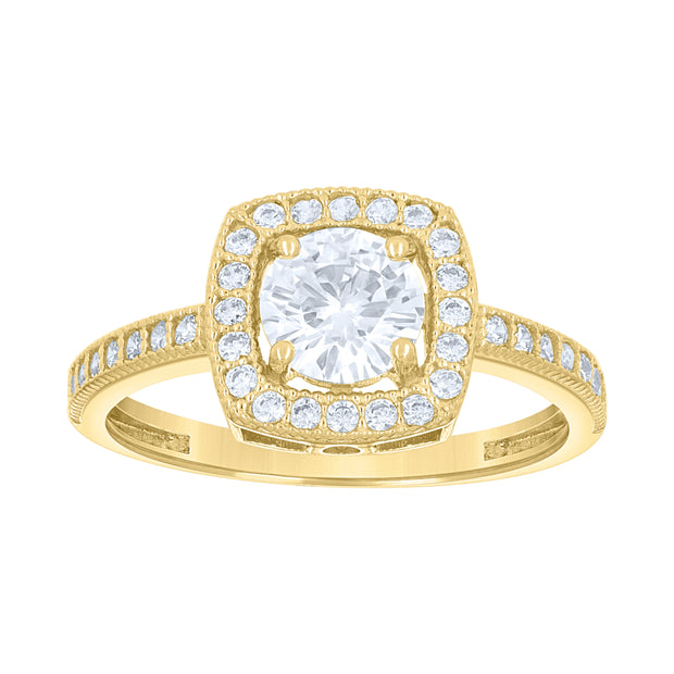 14Kt Gold Cz Ring