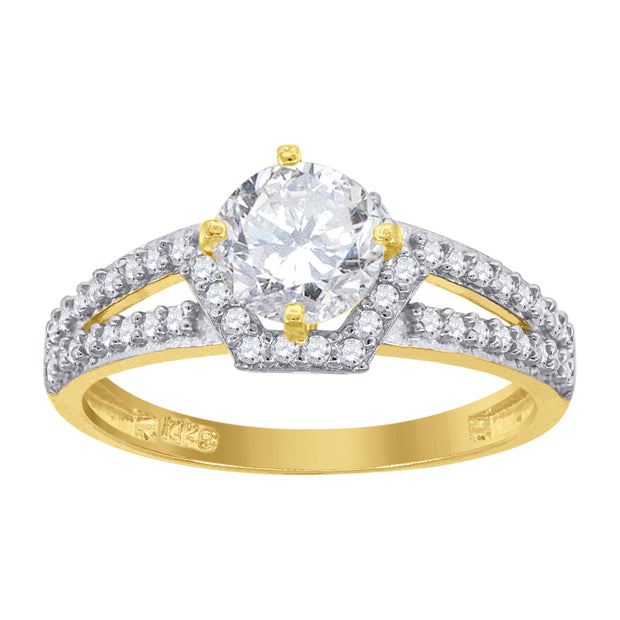 14Kt Gold Cz Ring