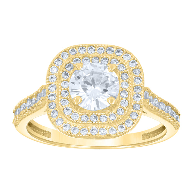14Kt Gold Cz Ring