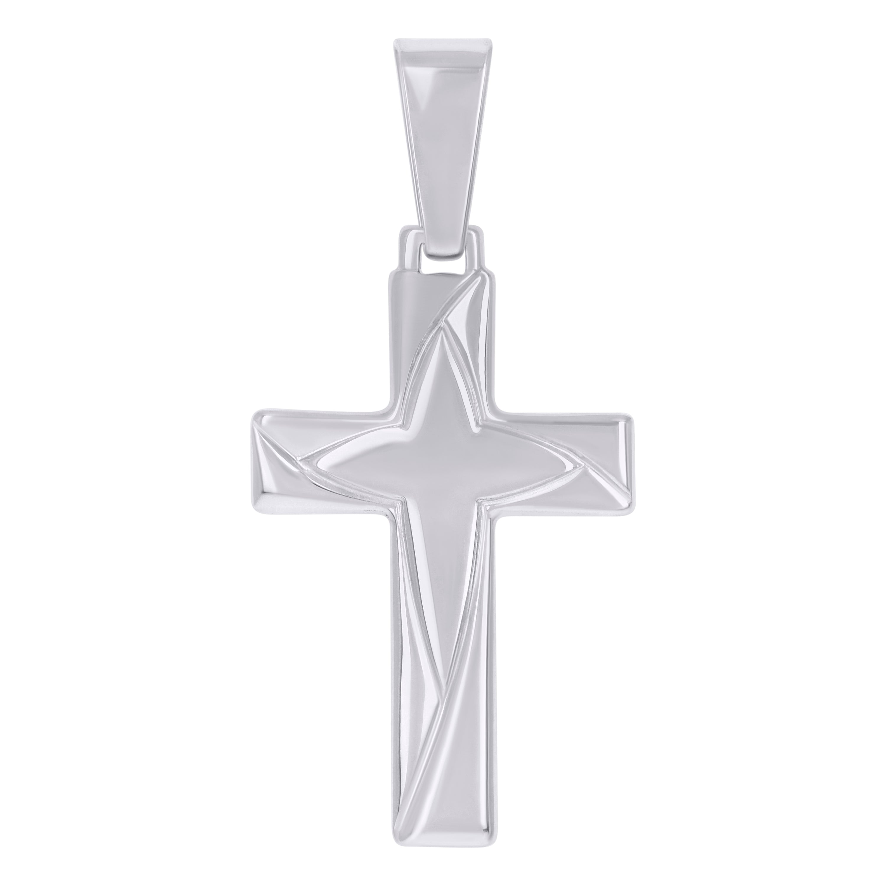 925 Sterling Silver Unisex Cross Religious Charm Pendant