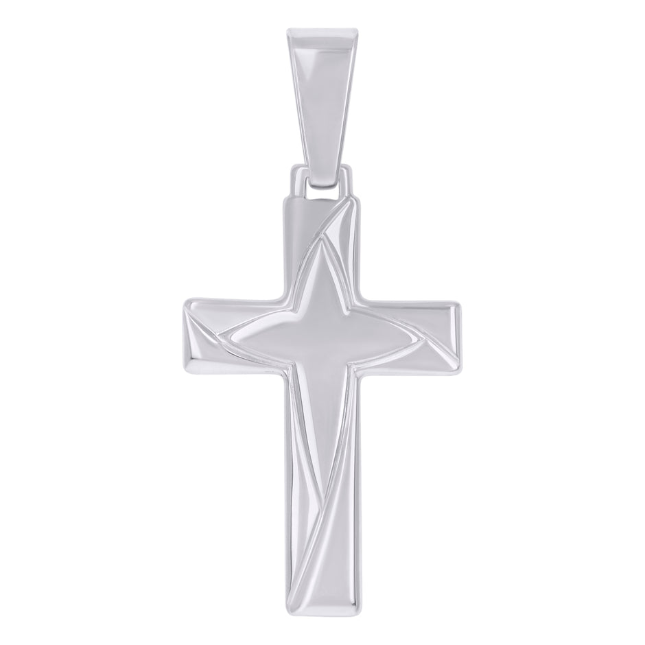 925 Sterling Silver Unisex Cross Religious Charm Pendant