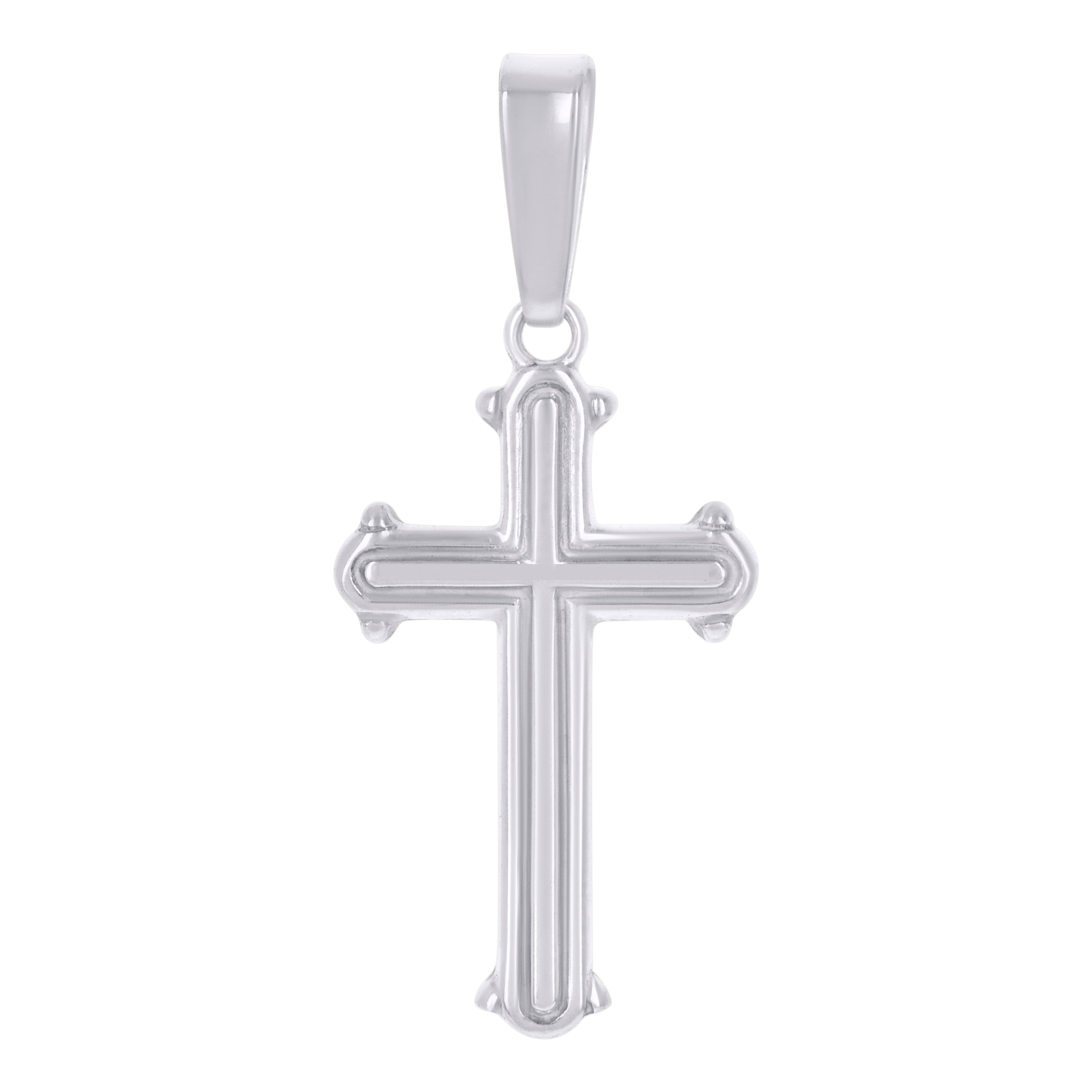 925 Sterling Silver Unisex Cross Religious Charm Pendant