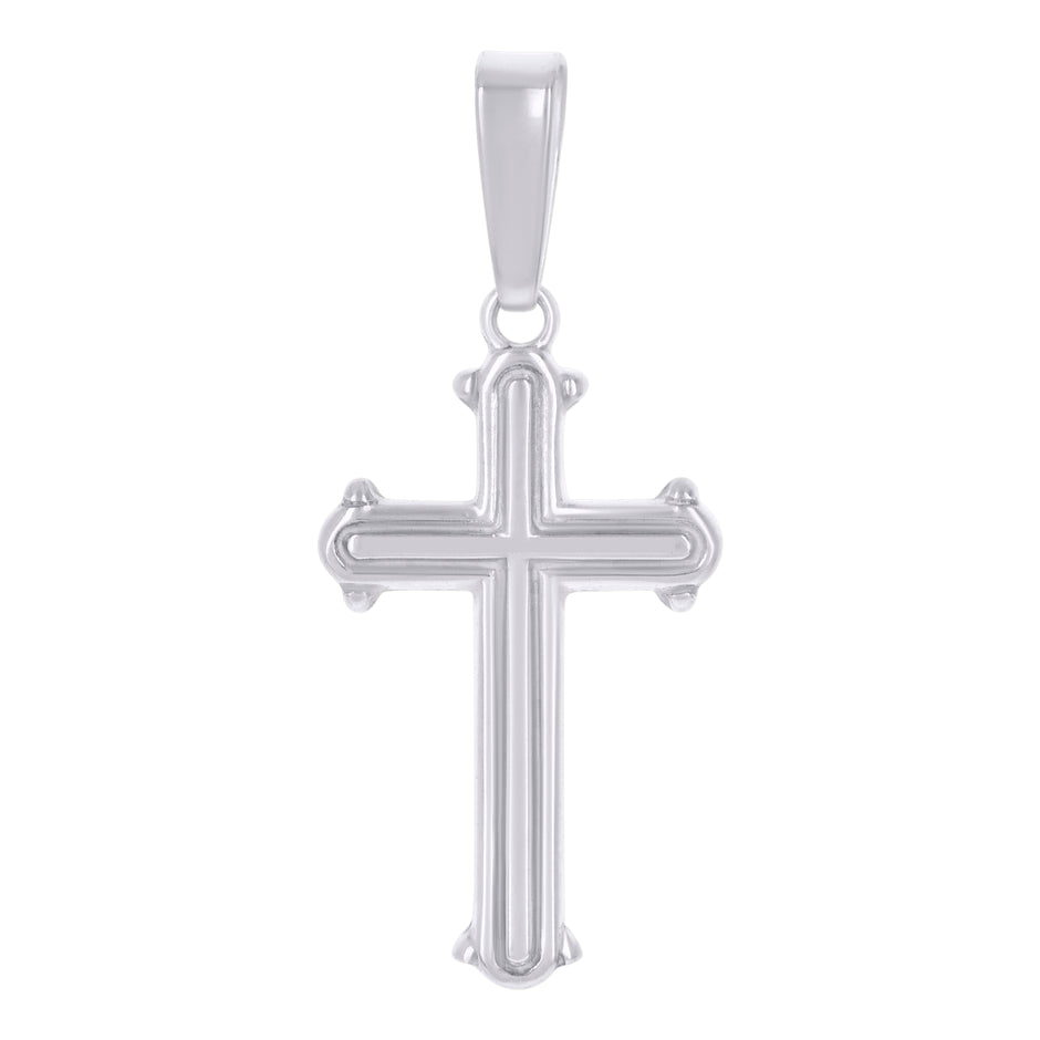 925 Sterling Silver Unisex Cross Religious Charm Pendant