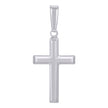 925 Sterling Silver Unisex Cubic-Zirconia Cross Religious Charm Pendant