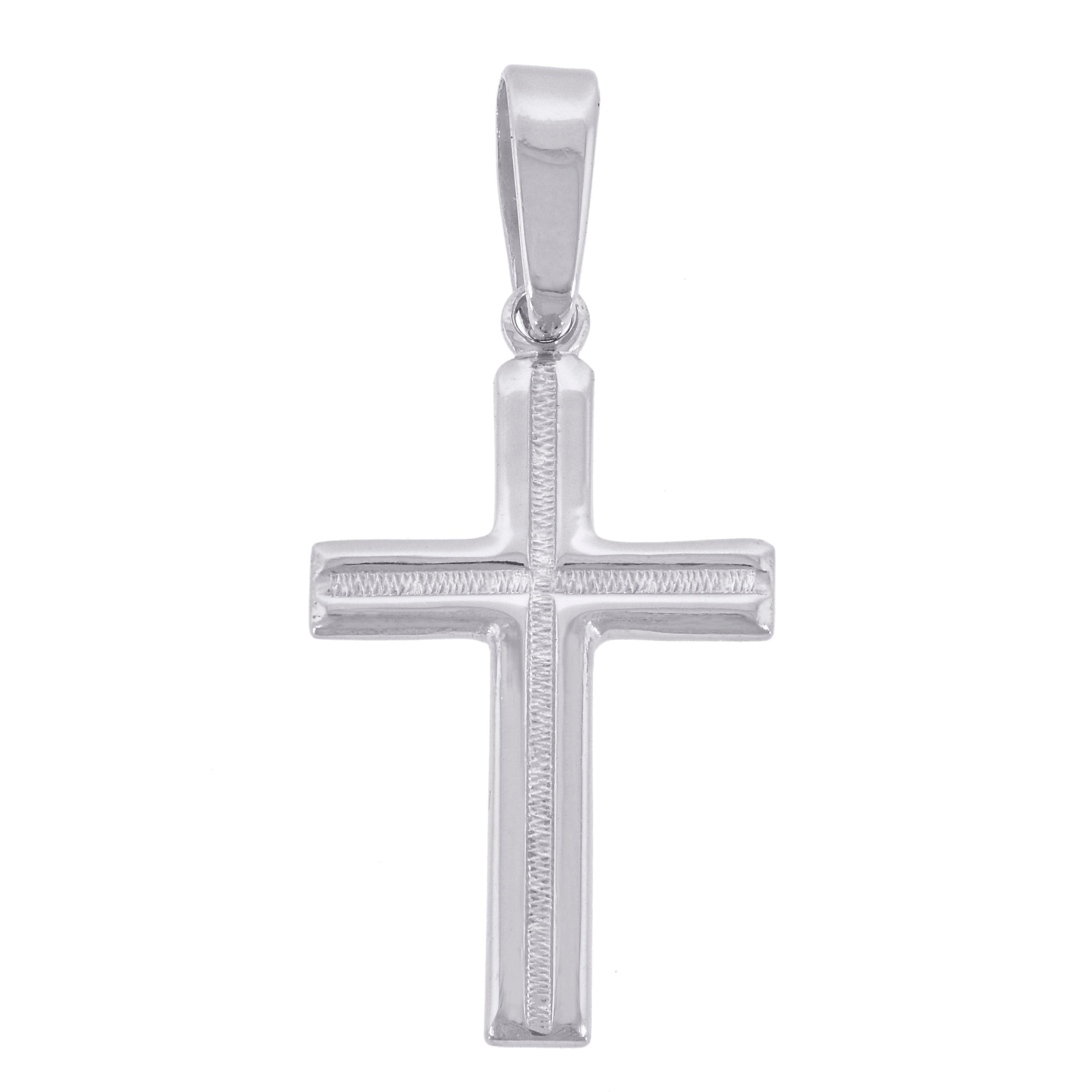 925 Sterling Silver Unisex Cross Religious Charm Pendant