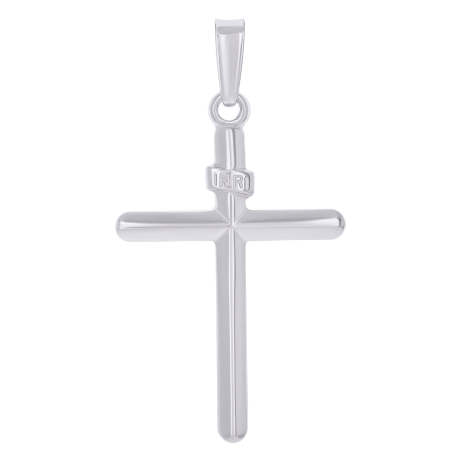 925 Sterling Silver Unisex Inri Cross Religious Charm Pendant