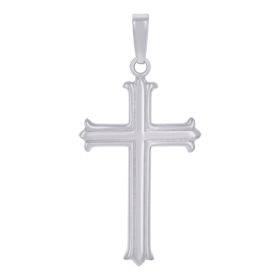 925 Sterling Silver Unisex Cross Religious Charm Pendant