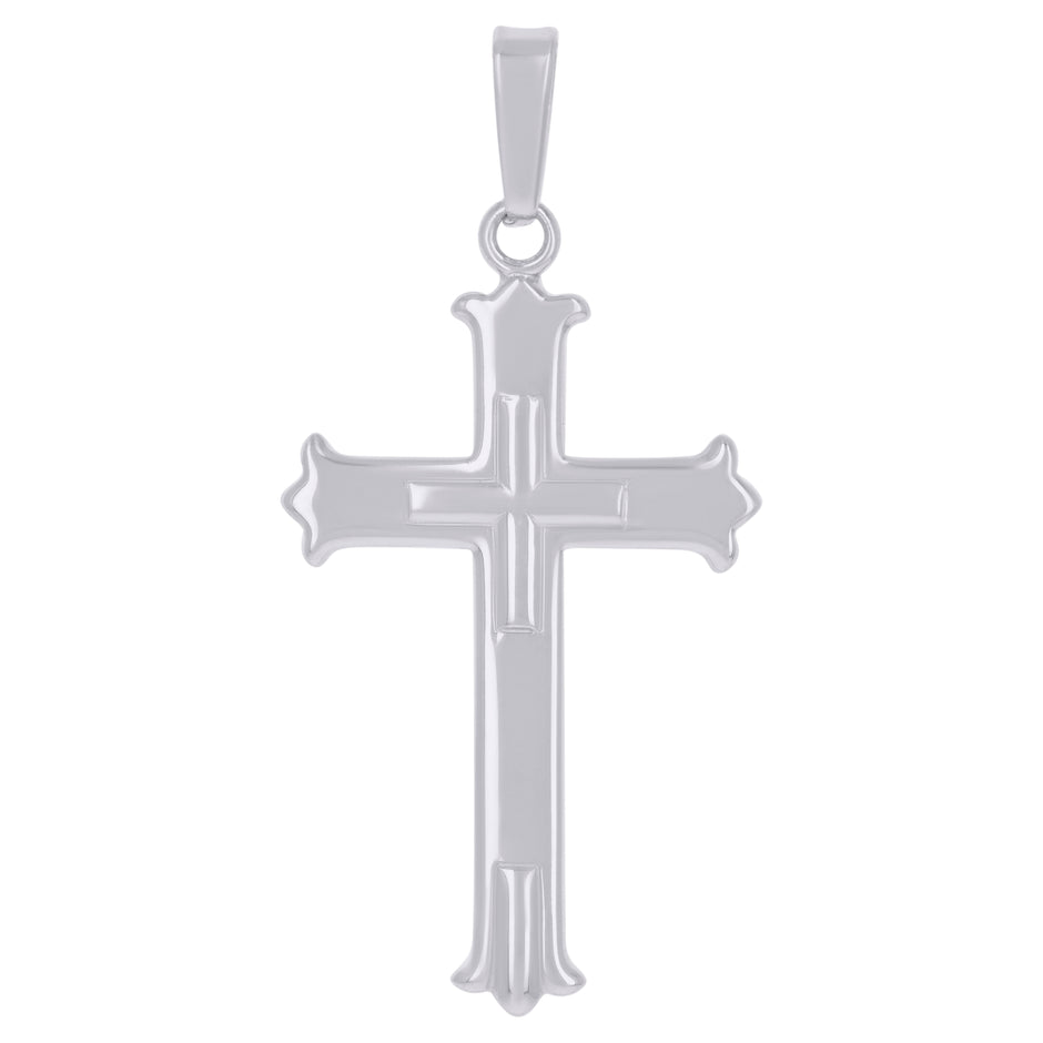 925 Sterling Silver Unisex Cross Religious Charm Pendant