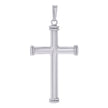 925 Sterling Silver Unisex Cubic-Zirconia Cross Religious Charm Pendant