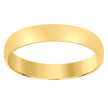 14Kt Yellow Gold Unisex Dome Polished Regular-Fit 4Mm-Size 8 Wedding Engagement Anniversary Band Ring - SLV-76926