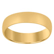 14Kt Yellow Gold Unisex Dome Polished Regular-Fit 5Mm-Size 7 Wedding Engagement Anniversary Band Ring