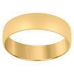 14Kt Yellow Gold Unisex Dome Polished Regular-Fit 6Mm-Size 10 Wedding Engagement Anniversary Band Ring - SLV-76946