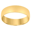 14Kt Yellow Gold Unisex Dome Polished Regular-Fit 6Mm-Size 13 Wedding Engagement Anniversary Band Ring - SLV-76949