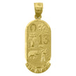 14Kt Yellow Gold Womens Lucky 13 Elephant Owl Horse Shoe Clover Amulet Good Luck Pendant Charm