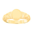 14Kt Yellow Gold Polished Finish Baby Signet Ring