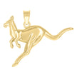 14Kt Yellow Gold Unisex Kangaroo Animal Pendant Charm