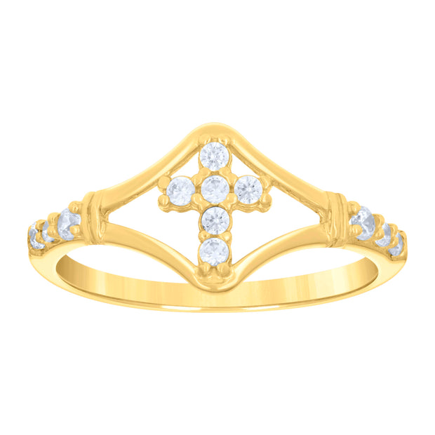 14Kt Gold Cz Ring