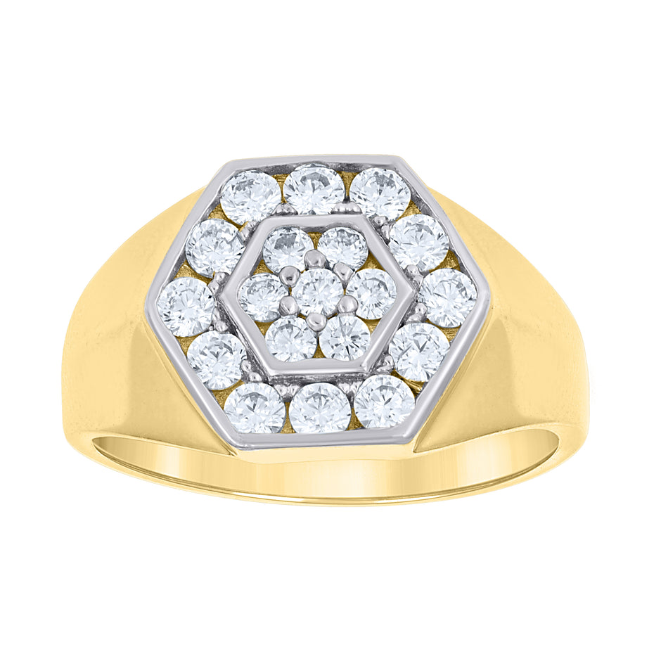 14Kt Gold Cz Ring
