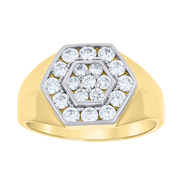 14Kt Gold Cz Ring