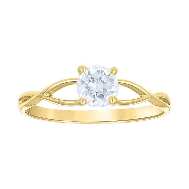 14Kt Gold Cz Ring