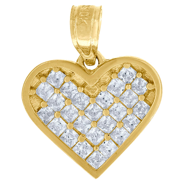 10Kt Gold Cz Pendant