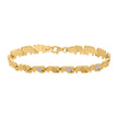 10kt Two-tone Gold Womens Elephant Good Luck Link 7
