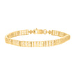 10kt Yellow Gold Womens Link Bracelet Size 7 Inches