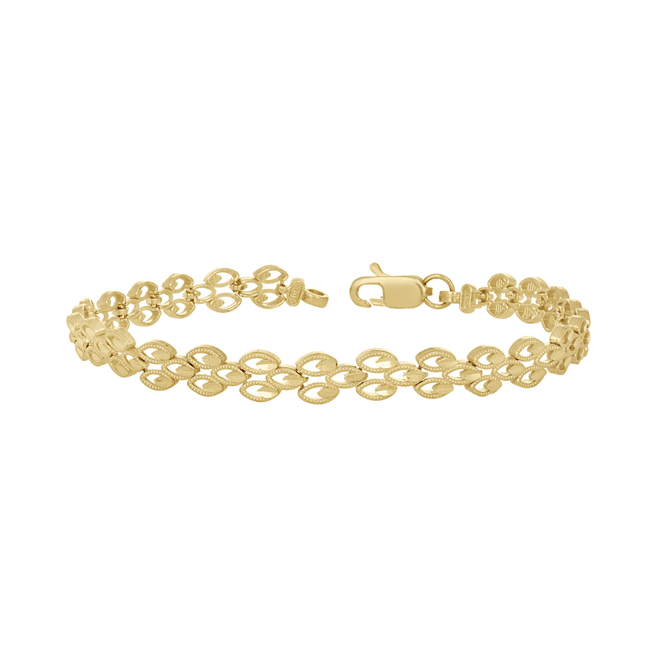 10Kt Gold 8" Bracelet