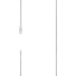 925 Sterling Silver Solid Rope Chain Rhodium 035 1.5mm-8