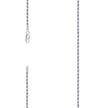 925 Sterling Silver Solid Rope Chain Rhodium 050 2.5mm-24