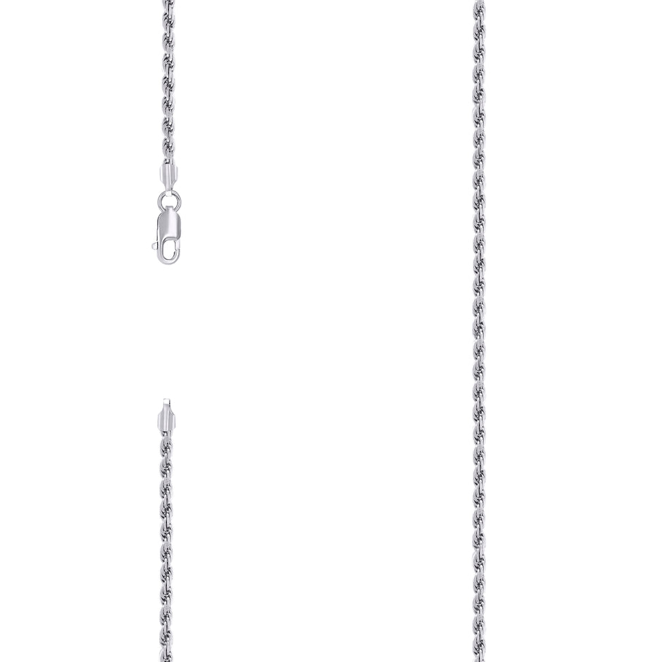925 Silver Solid Rope Chain 2.5mm