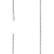 925 Sterling Silver Solid Rope Chain Rhodium 070 3.5mm-22