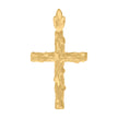 10kt Yellow Gold Womens Mens Unisex Cross Religious Charm Pendant