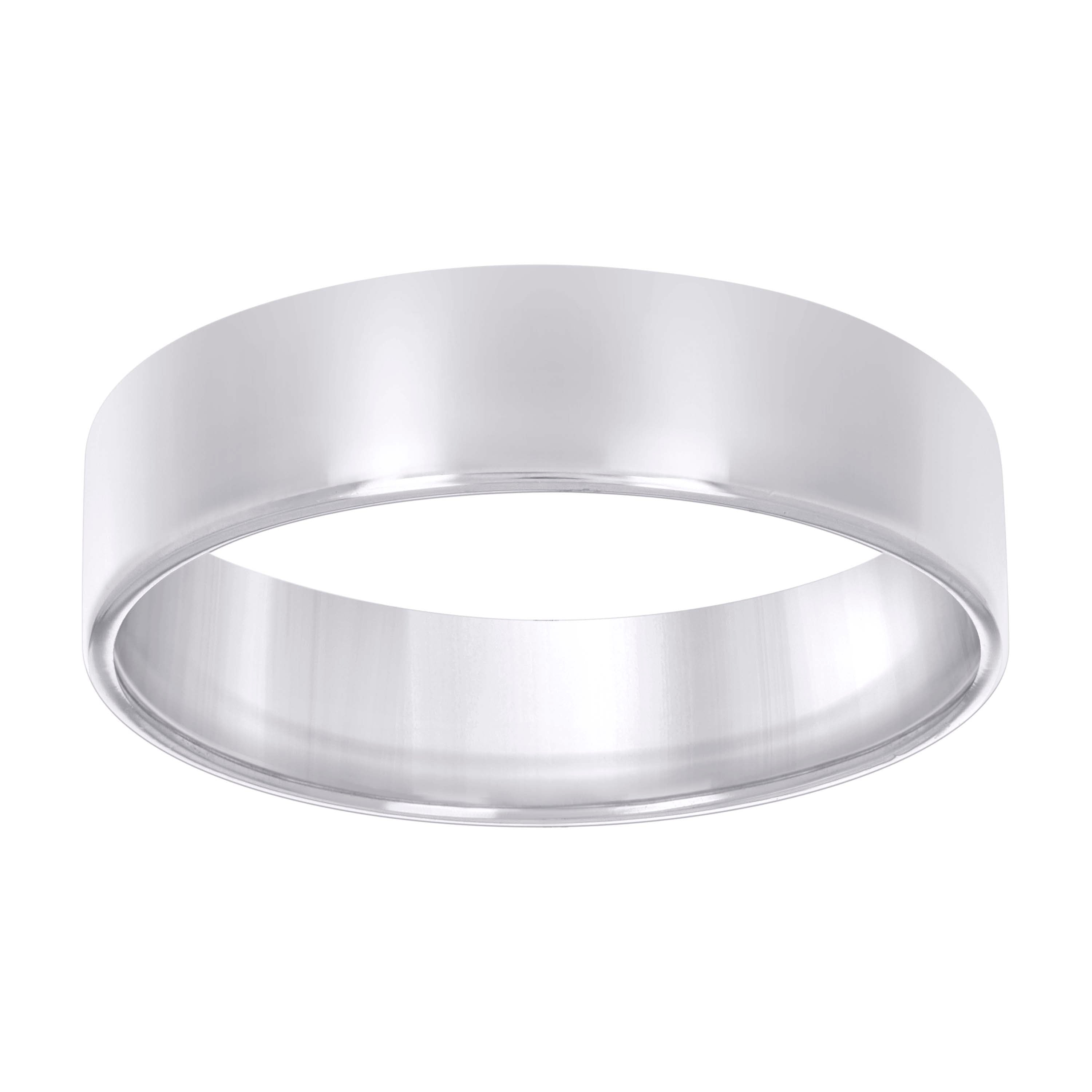 925 Sterling Silver Unisex 7mm Comfort Fit Flat Wedding Band Ring Size 7