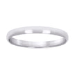 925 Sterling Silver Unisex 3mm Comfort Fit Domed Wedding Band Ring Size 10 - SLV-88265