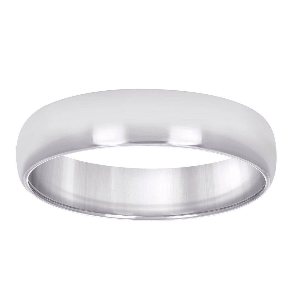 925 Sterling Silver Unisex 6mm Comfort Fit Domed Wedding Band Ring Size 11 - SLV-88289