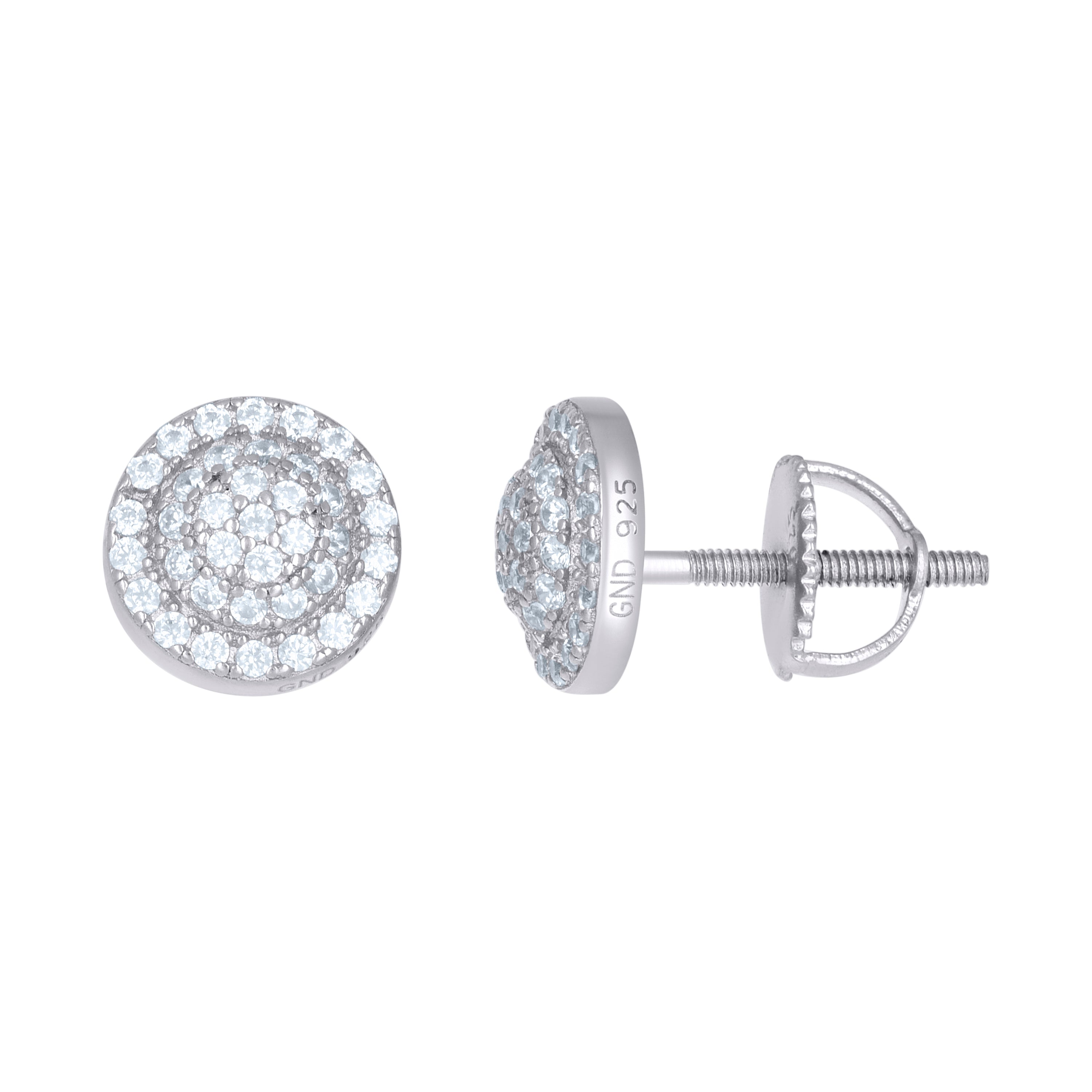925 Sterling Silver Women Cubic-Zirconia Fashion Stud Earrings