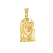 10kt Yellow Gold Mens Jesus Religious Charm Pendant