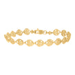 10kt Yellow Gold Womens Heart Link 8