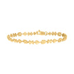10kt Yellow Gold Womens I Love U Heart Link 8