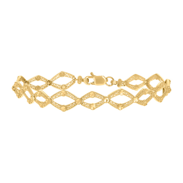10Kt Gold 8" Bracelet