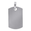 925 Sterling Silver Mens Dog Tag Engraveable Charm Pendant