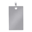 925 Sterling Silver Mens Dog Tag Engraveable Charm Pendant
