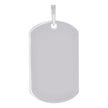 925 Sterling Silver Mens Dog Tag Engraveable Charm Pendant